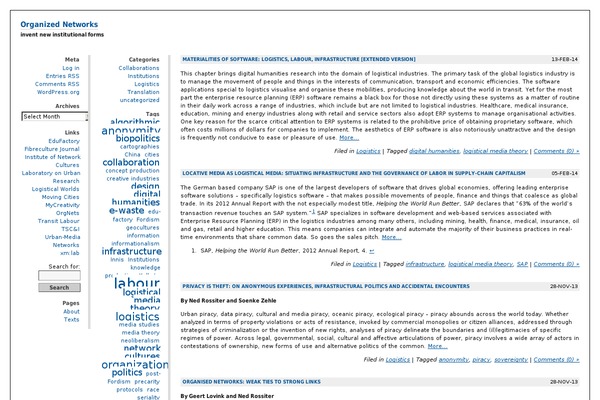 nedrossiter.org site used plaintxtBlog