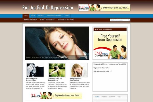 needdepressionhelp.com site used Vyrezwide