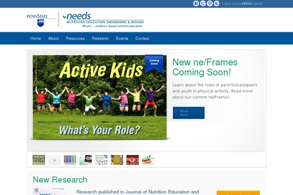 needscenter.org site used Modular