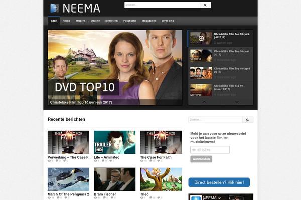 deTube theme site design template sample