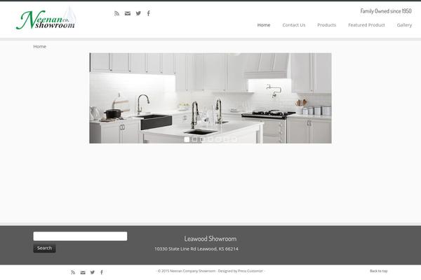 Customizr theme site design template sample