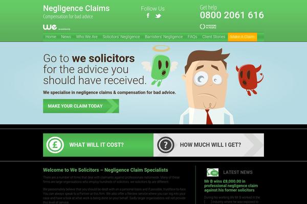 negligence-claims.com site used Cws