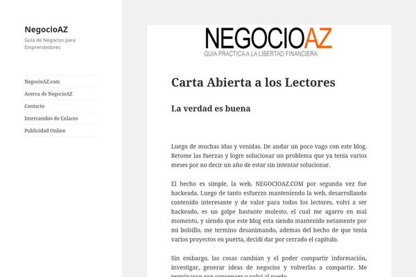 Twenty Fifteen theme site design template sample