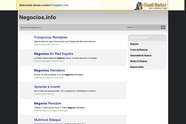 negocios.info site used Phenomenon
