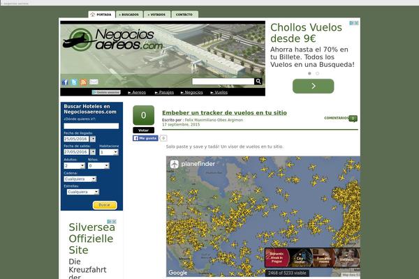 negociosaereos.com site used Theme-clarinada-v2