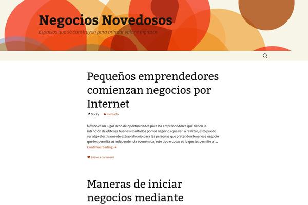 Cirrus theme site design template sample