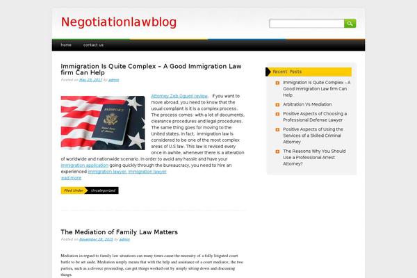 negotiationlawblog.com site used Major Media