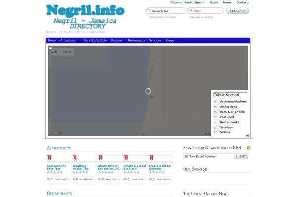 GeoTheme theme site design template sample