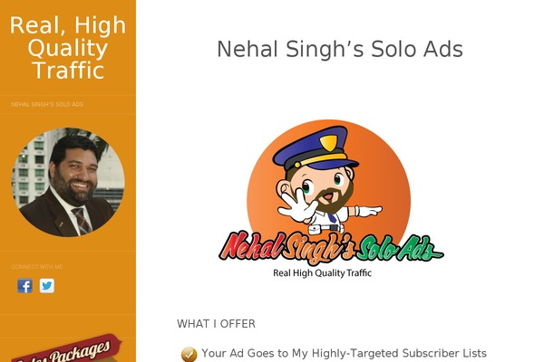 Flat theme site design template sample