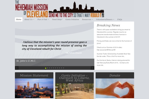 NonProfit theme site design template sample
