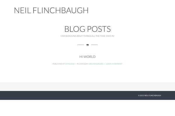 neilflinchbaugh.com site used Doctype