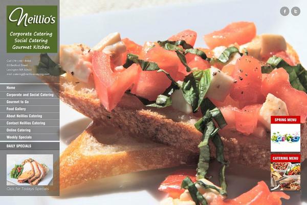 Ristorante theme site design template sample