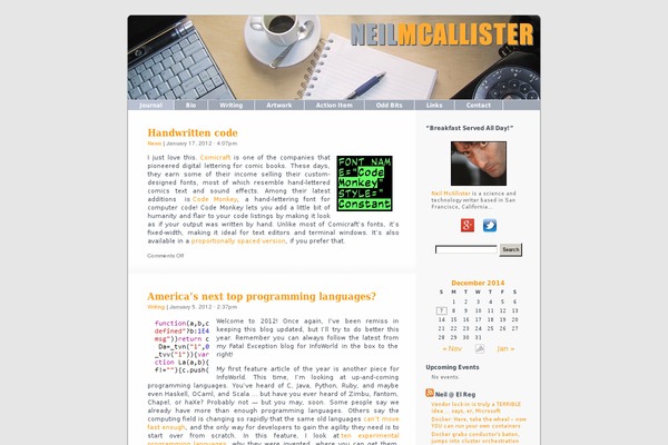 Site using Event Calendar 3 for PHP 5.3 plugin