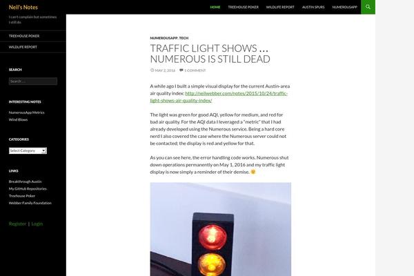Twenty Fourteen theme site design template sample