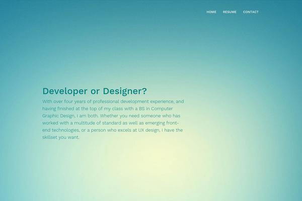 Simplefolio theme site design template sample