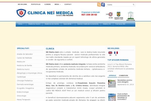 neimedica.ro site used Admirable