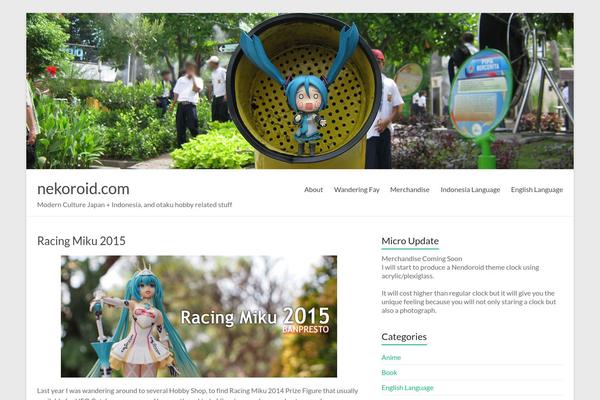 Spacious theme site design template sample