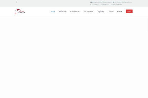 Residence Child theme site design template sample
