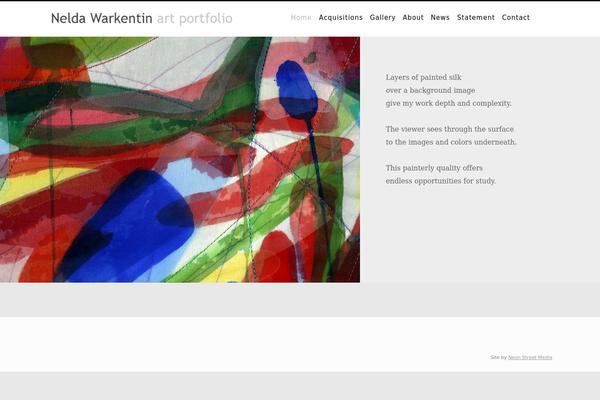Artistas theme site design template sample