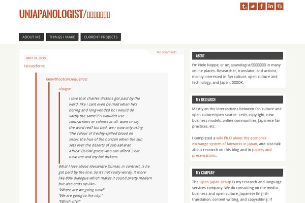 Site using F2 Tumblr Widget plugin