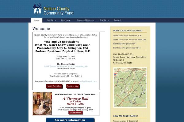 nelsonfund.org site used Gravy