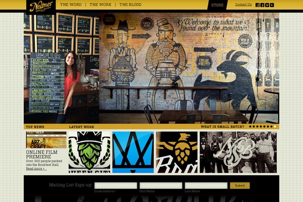 Yaga theme site design template sample