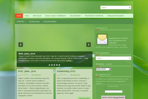 Landscaping theme site design template sample