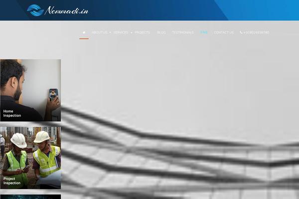 Visia theme site design template sample