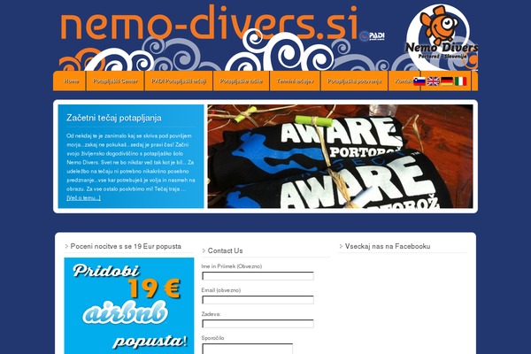 nemo-divers.si site used Enterprise