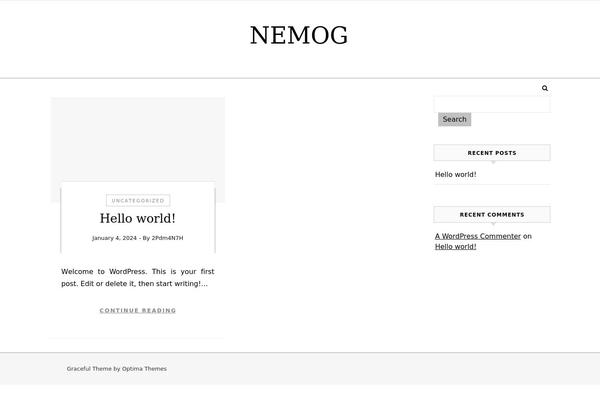 Graceful theme site design template sample