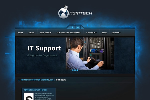 Orizon theme site design template sample