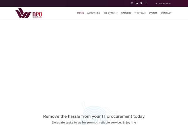 Neo theme site design template sample