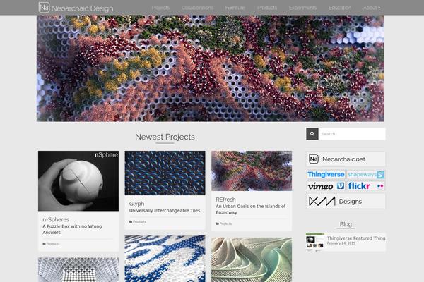 Pinnacle theme site design template sample