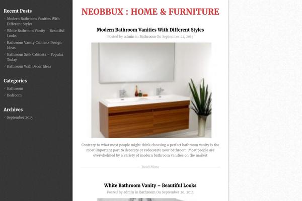 Bloggie theme site design template sample