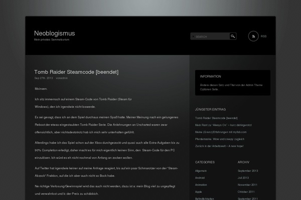 Pianoblack theme site design template sample