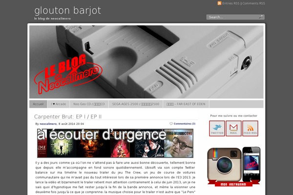 Site using Dewplayer-flash-mp3-player plugin