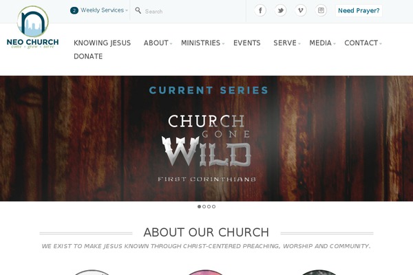 Neo theme site design template sample