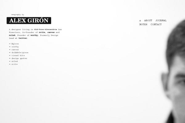 Alex theme site design template sample