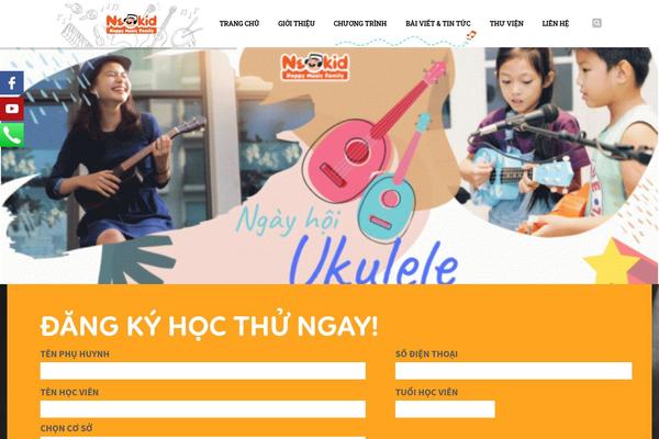 Kinder theme site design template sample