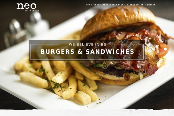 Neo theme site design template sample