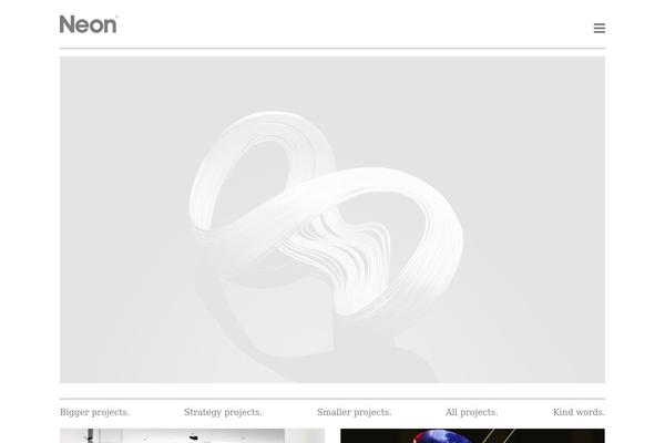 Neon theme site design template sample