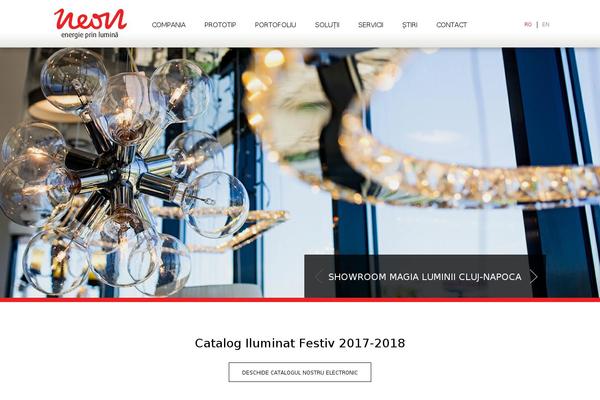 Neon theme site design template sample