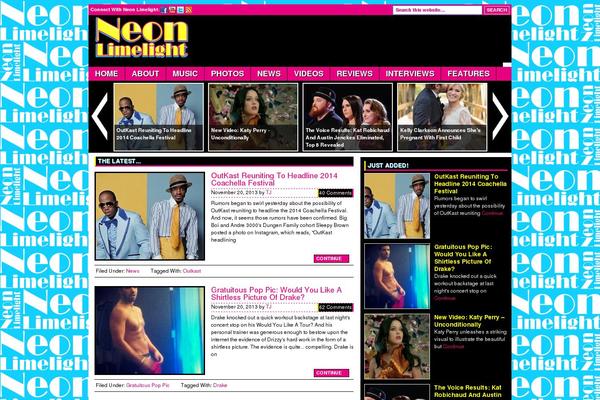 Lifestyle theme site design template sample