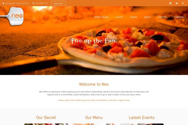 Neo theme site design template sample