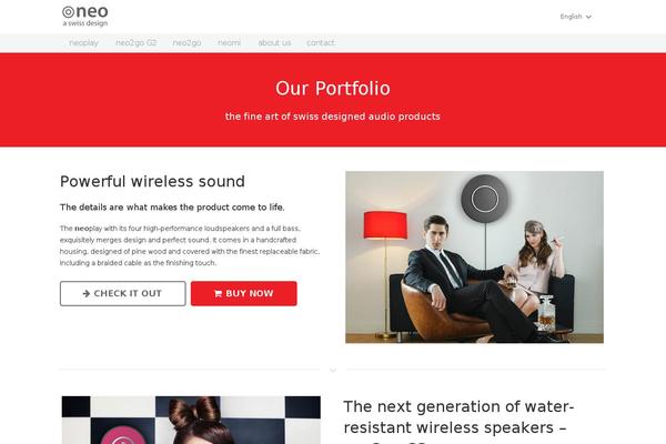 Impreza theme site design template sample