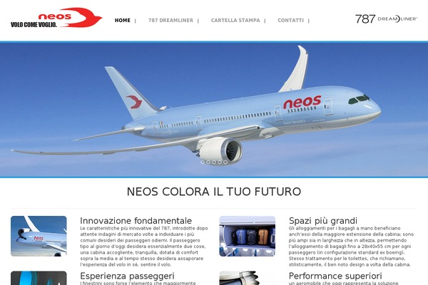neosdreamliner.com site used Neos