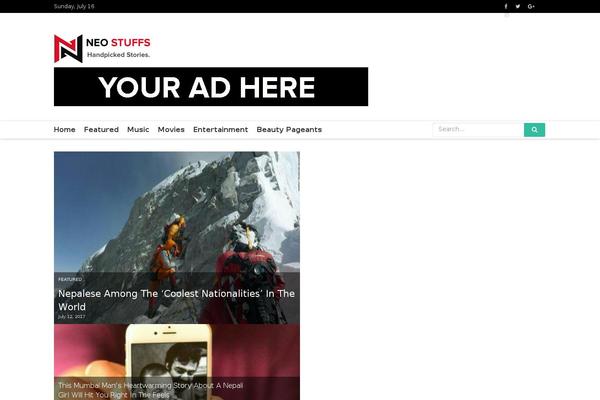 Neo theme site design template sample