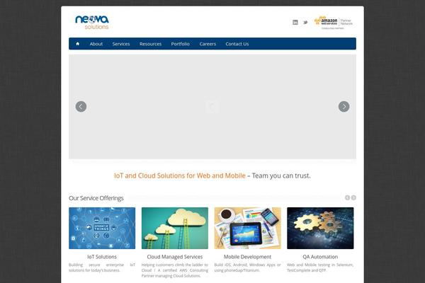 Aqua theme site design template sample