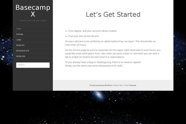 Flat theme site design template sample