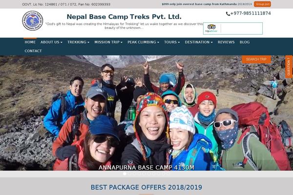 nepalbasecamptreks.com site used Nepalbasecamptreks